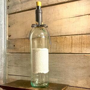 Hand Crafted, upcycled Johann Wolfgang Wine Bottle Lantern